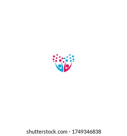 Community group, People group, Care logo icon illustration