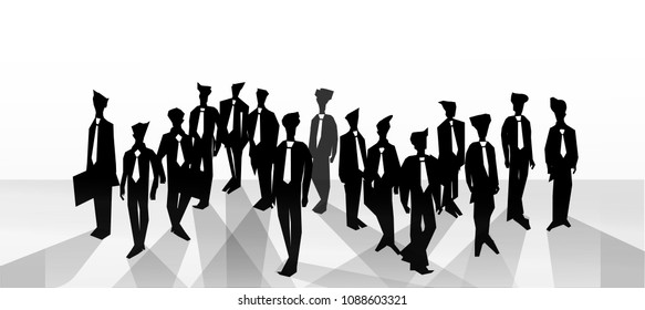 Community Groups  Businessman  - modern Vector illustration Business.