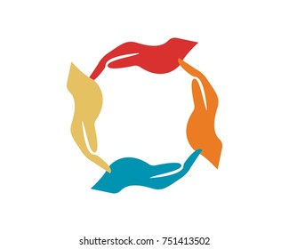 Community Hands Logos Stock Vector (Royalty Free) 751413502 | Shutterstock