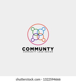 community human logo template vector illustration icon element isolated