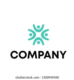 Community human Logo template vector
