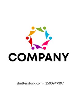 Community human Logo template vector