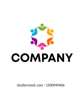 Community human Logo template vector