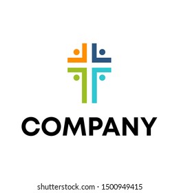 Community human Logo template vector