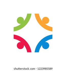 Community human and social logo