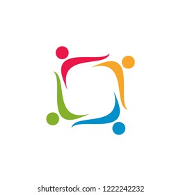 Community Human and social Logo template vector icon