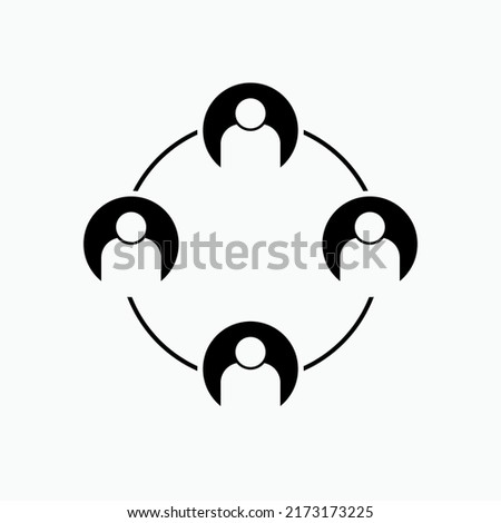 Community Icon. Communal, Common Symbol - Vector.