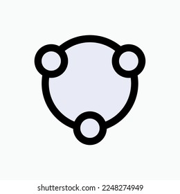 Community Icon. Connection, Contact. Group, Network Symbol.