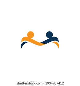 Community icon design template stock illustration