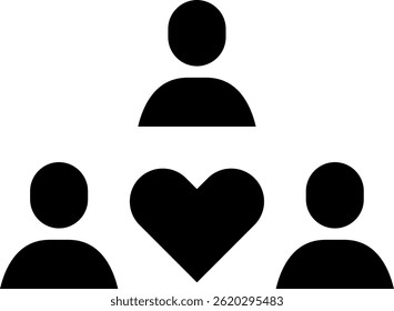 Community Icon Glyph Vector Illustration
