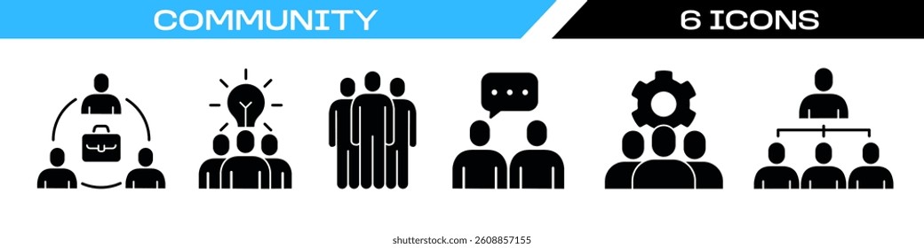 community icon. group icon set