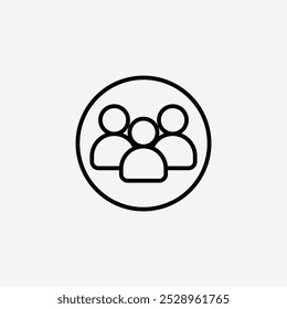 Gemeinschaftssymbol einzeln auf weißem Hintergrund.