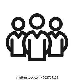 Community icon. Line style