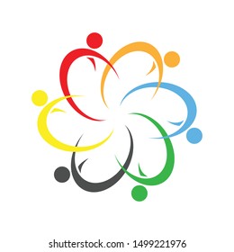 a community icon logo vector