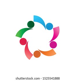 a community icon logo vector