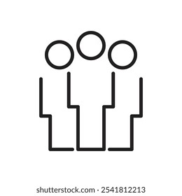Ícone de comunidade Vetor de estrutura de tópicos para interface do usuário da Web