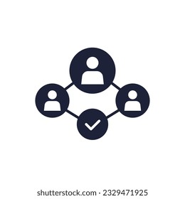 community icon with people, vector