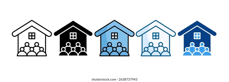Community Icon Set Multiple Style Collection