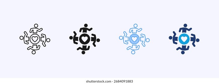 Conjunto de iconos de la comunidad Colección de estilos múltiples