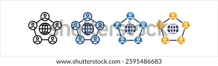 Community Icon Set Multiple Style Collection