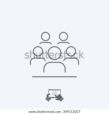 Community icon - Thin series
