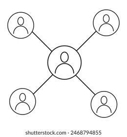 diseño de Vector de ícono de comunidad. diseño de Vector de ícono de grupo

