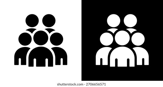 Ilustração do vetor de ícone da comunidade. Design De Estilo Plano Criado Para Flexibilidade Criativa Em Versões Claras E Escuras.