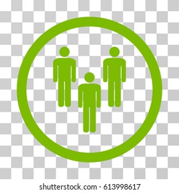 Community icon. Vector illustration style is flat iconic symbol, eco green color, transparent background. Designed for web and software interfaces.