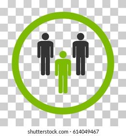 Community icon. Vector illustration style is flat iconic bicolor symbol, eco green and gray colors, transparent background. Designed for web and software interfaces.