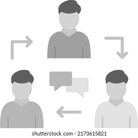 Imagen vectorial de icono de comunidad. También se puede usar para emprendedores. Adecuado para aplicaciones móviles, aplicaciones web y medios impresos.