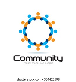 Community Icon Vector Logo Template