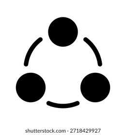 Ilustración de diseño de símbolo de Vector de icono comunitario