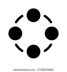 Ilustración de diseño de símbolo de Vector de icono comunitario