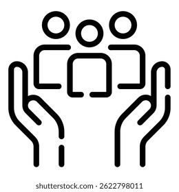Community-Symbol, für Web, App, Infografik usw.