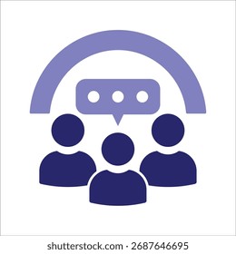 ícones de comunidade. vetor colorido simples