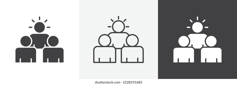 Community icon.Trendy modern flat linear vector illustration on white background.