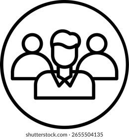 Vektordesign für Community Line-Symbole