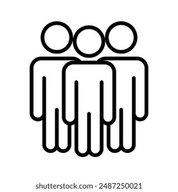 community linear logo mark in black and white