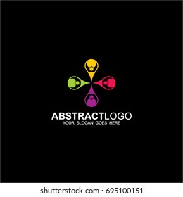 Community logo abstract design