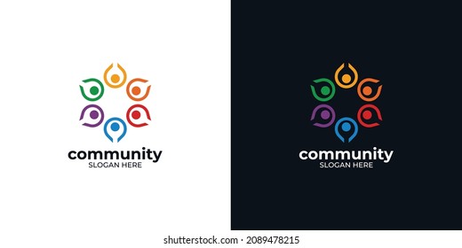 community logo for company colorful