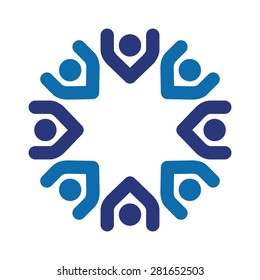 community logo design icon vector template