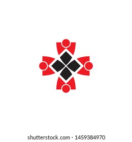 Community logo design inspiration vector template