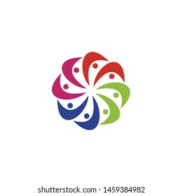 Community logo design inspiration vector template