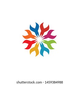 Community logo design inspiration vector template
