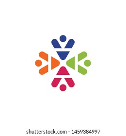 Community logo design inspiration vector template