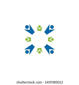 Community logo design inspiration vector template