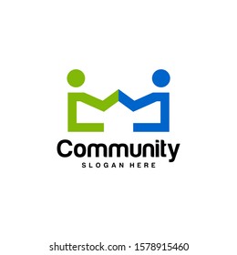 Community logo design inspiration vector template, Social relationship logo and icon, Adoption care logo concept, Icon symbol