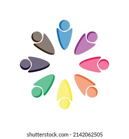 Community logo design inspiration vector template, Social relationship logo and icon, Adoption care logo concept, Icon symbol