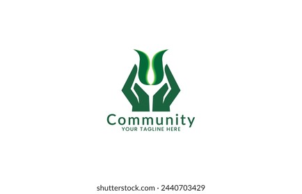 Community Logo Design Inspiration Vektor-Vorlage, Social Relationship Logo und Symbol, Adoption Care Logo Konzept