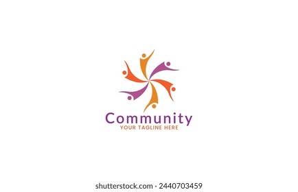 Community logo design inspiration vector template, Social relationship logo and icon, Adoption care logo concept